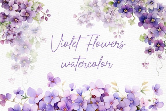 Download Violet Flowers Clipart Spring Flowers - Spring flower Collection