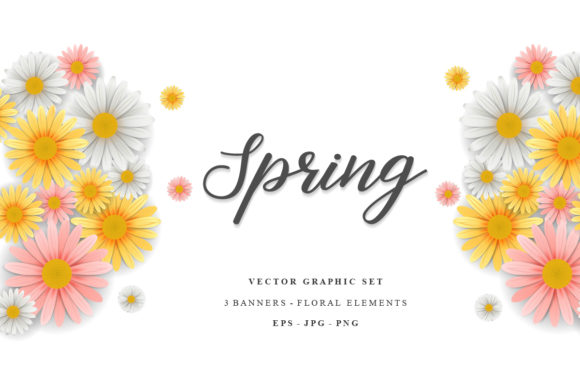 Download Spring Flowers Vector Collection - Spring flower Collection