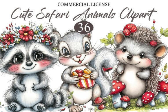 Download Cute Safari Animals Clipart - Cute safari animals Collection