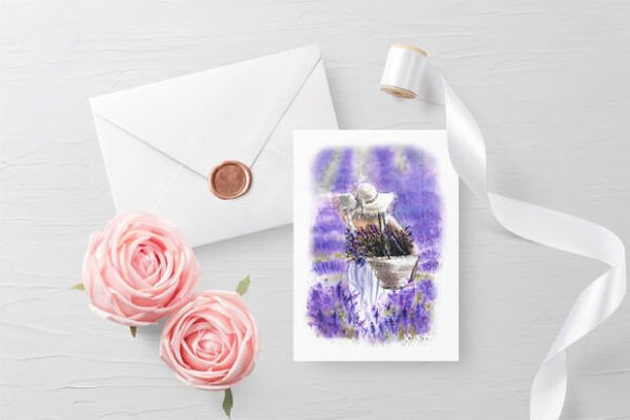Download Lavender Watercolor Illustration Print - Lavender watercolor Collection